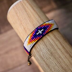 Aztec Miyuki Seed Beaded Bracelet